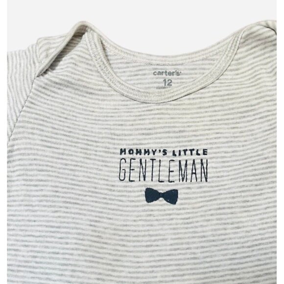 CARTER’S play one piece set/three multicolored snap closure embroidered Boy 12 M - Picture 9 of 9